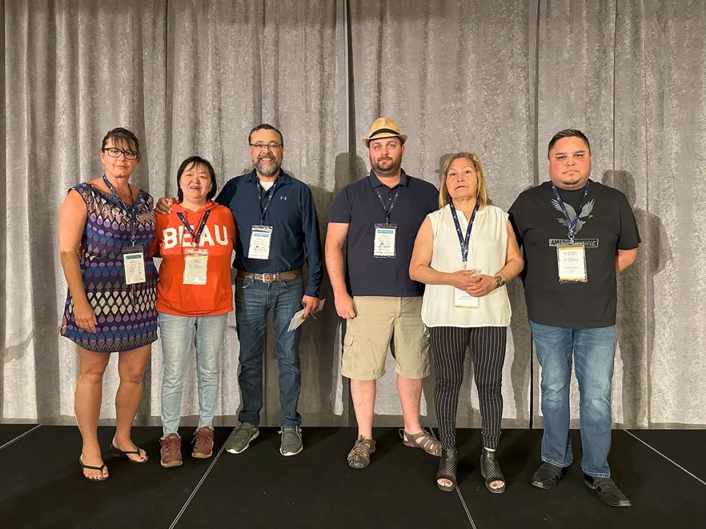 Members of the Northern Advisory Committee are pictured with Food Banks Canada Northern Program Officer Jason Stevens (centre-left).